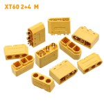 XT60 (2+4) Male Female Plug With Signal Pin and Sheath Solder Wire Model Accessories
